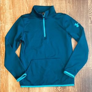 UNDER ARMOUR Youth M ColdGear Collared 3/4 Zip